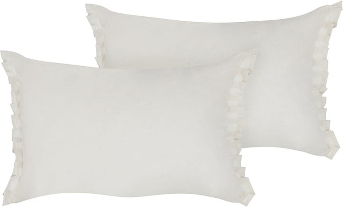 SASSAFRAS - Set van 2 kussens - Gebroken wit - 30 x 45 cm - Linnen