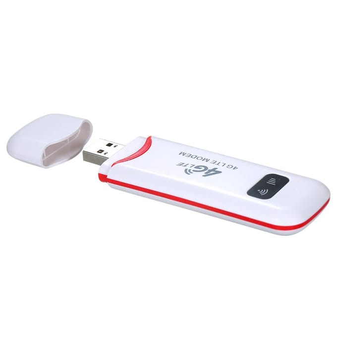 4G LTE USB-modem 4G-router Mobiele WiFi-hotspot met SIM-kaartsleuf 150 Mbps DL 50 Mbps UL Max 10 EU Version rood