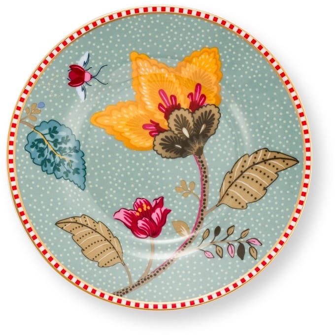 Pip Studio - Blooming Tales Petit Four bord - Porselein - Blauw - 12cm