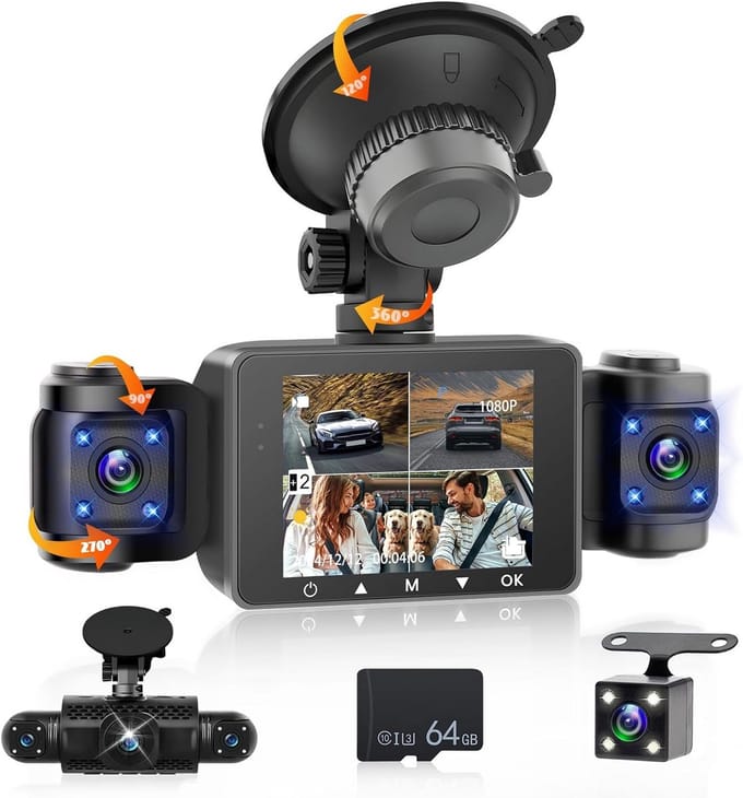 360 Dash Cam Dashcame 3 Inch