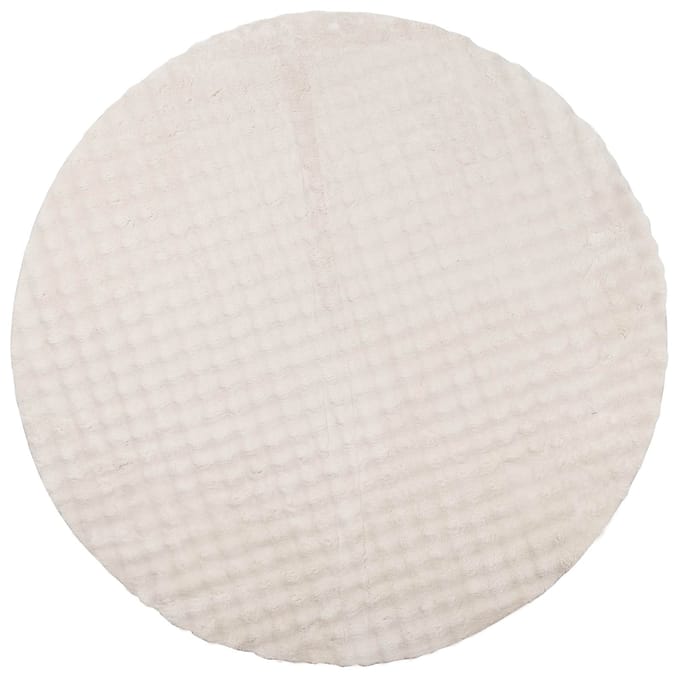 vidaXL - Vloerkleden - Rond - SIROLO - Beige - Ø - 200 - CM - Polyester