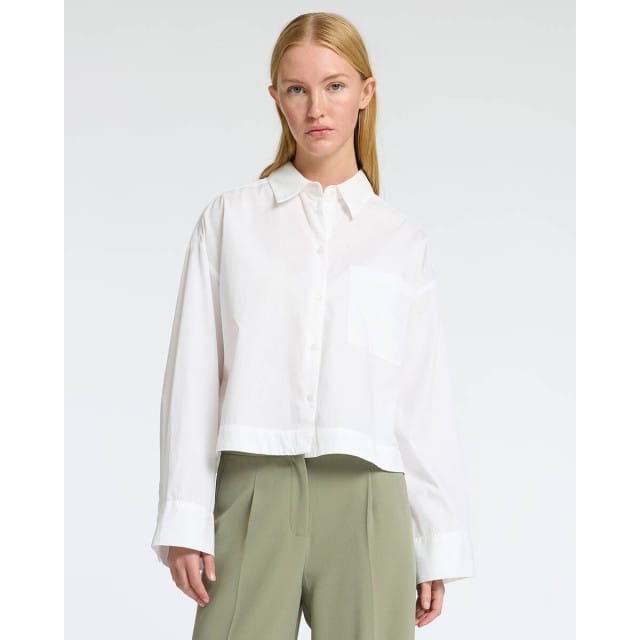 oversized overhemdblouse van puur biologisch katoen model 'Astha'