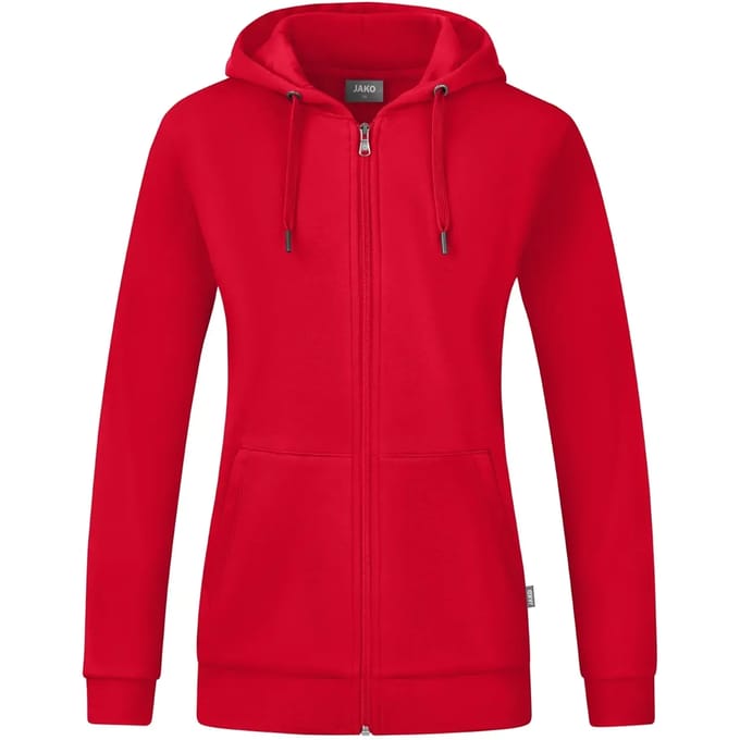 Jako Organic Jas Met Kap Dames - Rood | Maat: 48