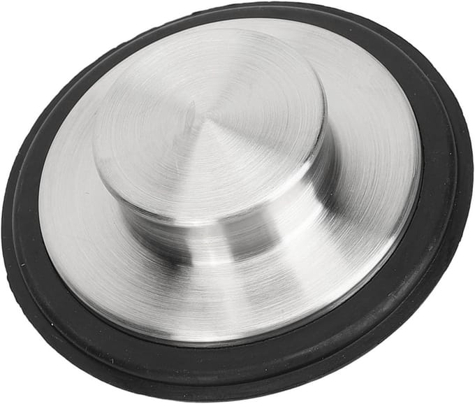 2-Pack Universele RVS Doucheput/Gootsteen Stopper - Waterdicht Rubber Beslag voor Keuken en Badkamer