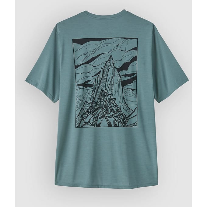 Patagonia Cap Cool Daily - Cloud Crag T-Shirt blauw