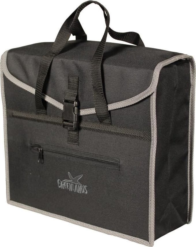 Greenlands fietstas -  shopper tas -  20l - zwart/grijs