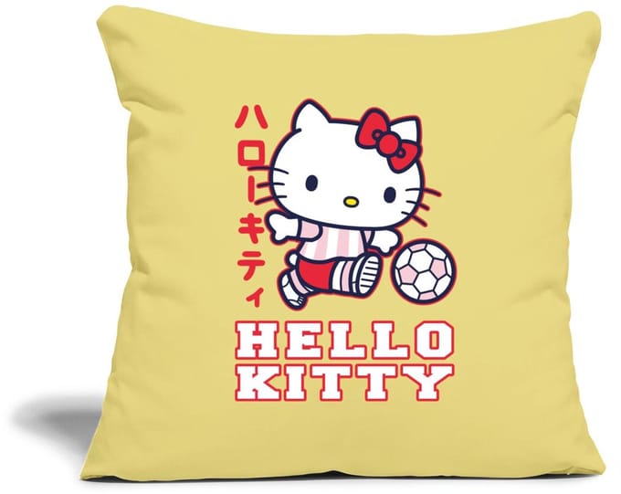 Hello Kitty Speelt Voetbal Sierkussenhoes, 45 x 45 cm