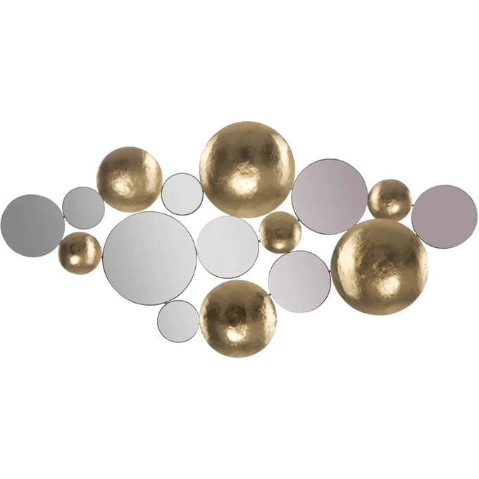 Wanddecoratie Mauro Ferretti Gold Mirror Glam
