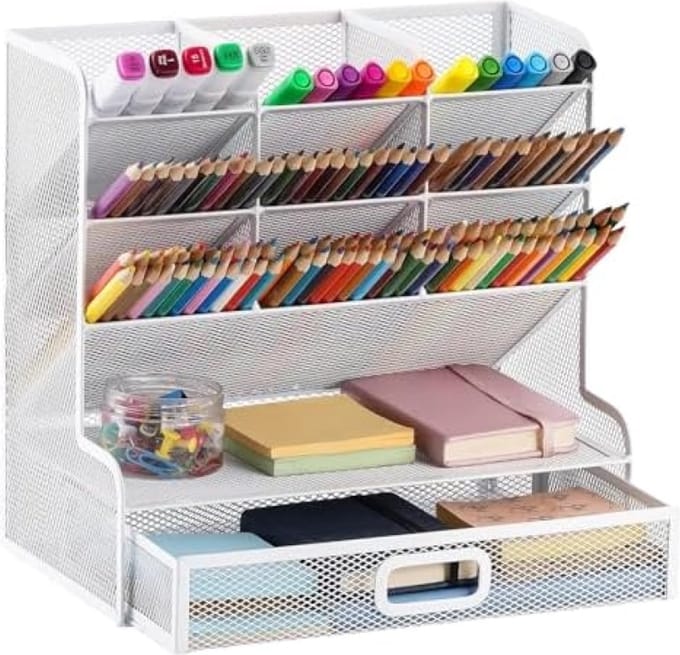 Bureau Organizer, Multifunctionele Pennenhouder, Pen-organizer, Desktop Stationaire Organizer