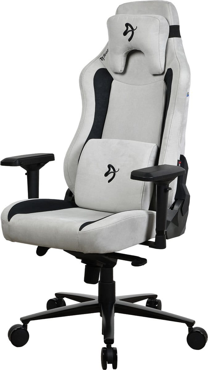 Arozzi Vernazza XL Gamingstoel - Supersoft™ Stof - Lichtgrijs