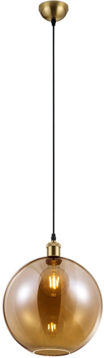 LED Hanglamp - Trion Dini - E27 Fitting - Rond - Mat Goud - Aluminium
