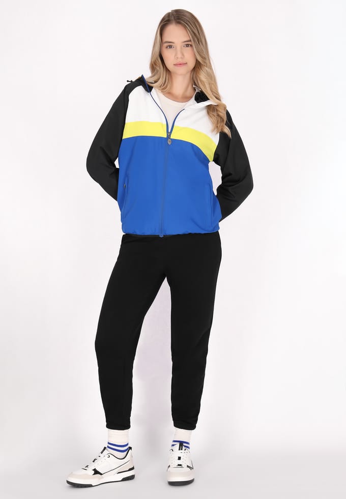 Mymo Anorak Dames Koningsblauw kleurblok