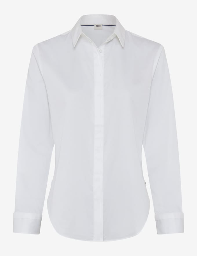 Brax Dames Blouse  Style VICTORIA white, wit, maat 32