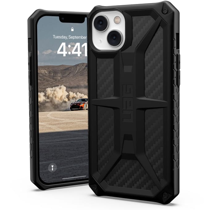 UAG Monarch Backcover voor de Apple iPhone 14 Plus - Carbon Fiber