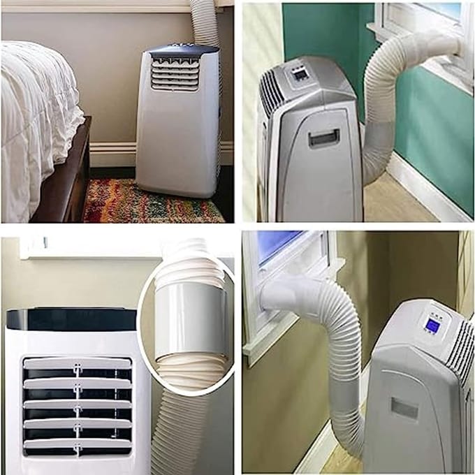 Afvoerslangadapter voor airconditioningsystemen en wasdrogers - universele slangkoppeling 150 mm