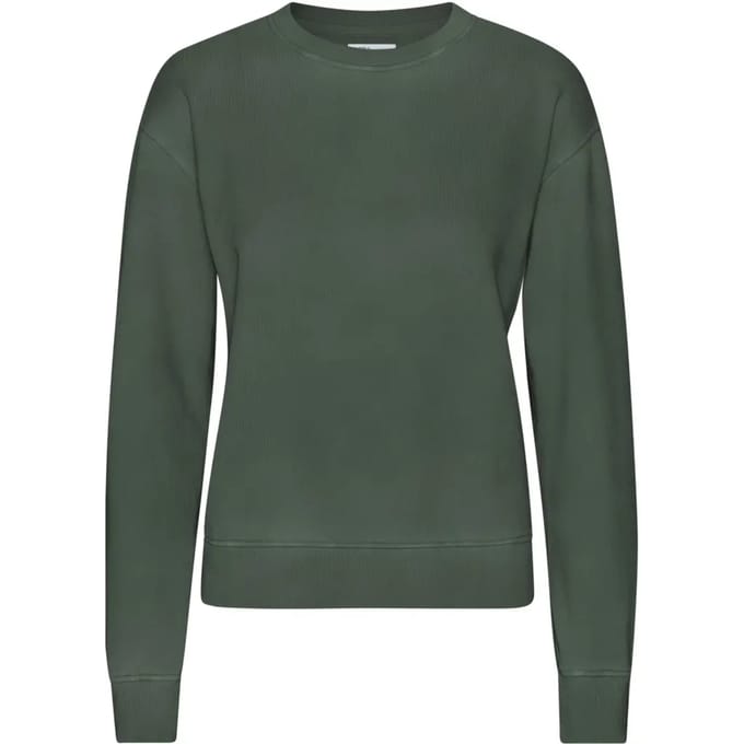 Dames sweatshirt met ronde hals Colorful Standard Classic Organic Midnight Forest