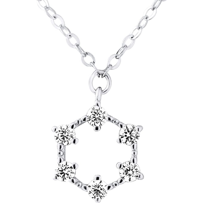 Zilver 925 zirkoniumoxides ketting 925