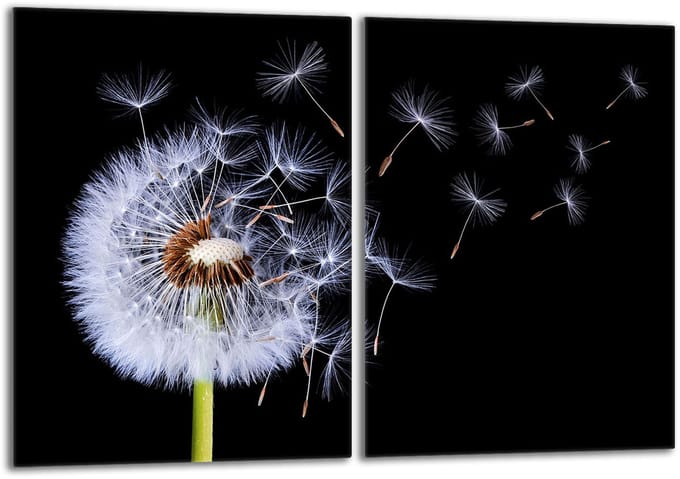 TMK ArtDeko - Snijplank - 40x52 cm - Kwiat - Glas