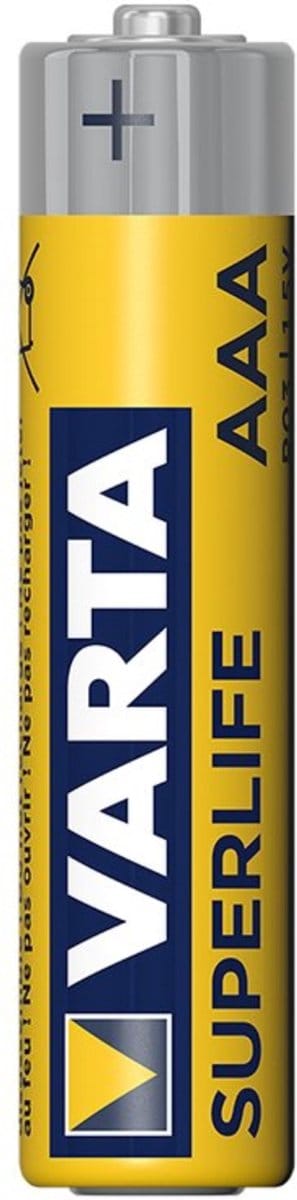 Varta Superlife batterijen - koolzink - AAA - 1,5 Volt - 2 stuks