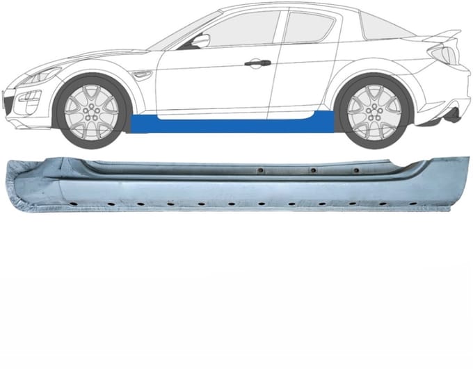 Volledige dorpel voor Mazda RX-8 2003-2012 / Links