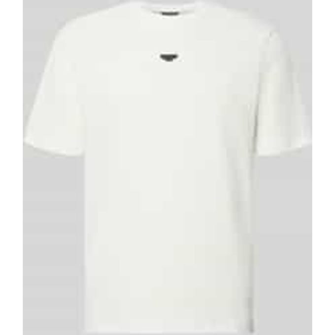 T-shirt met labeldetail