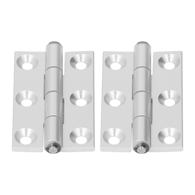 2 Stuks Platte Scharnier Vouwen Aluminium Profiel Hars Busassen Vierkant Deurbeslag