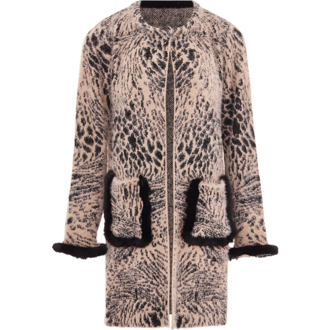 Faina Vest Dames roze zwart