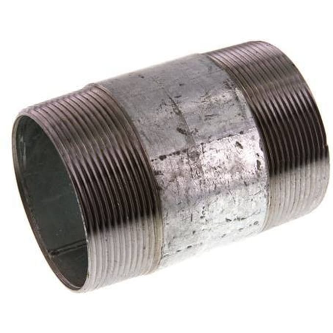 R 2 1/2'' Verzinkt Stalen Dubbele Pijpnippel 50 Bar DIN 2982 - 100mm