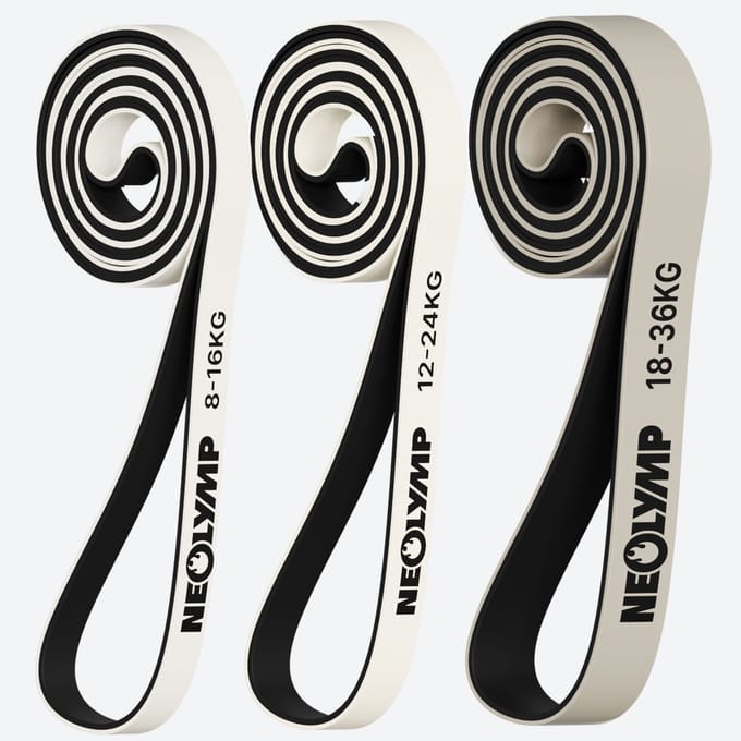 NEOLYMP Resistance Bands Set – 3 Weerstandsniveaus - Weerstandsbanden voor de training
