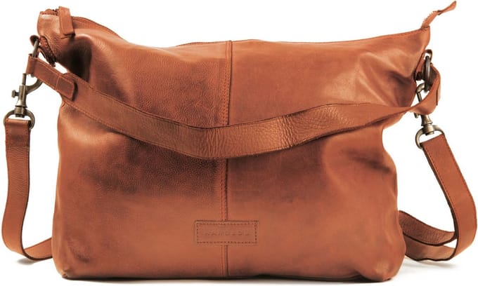 HAROLD'S Leren Schoudertas Submarine Shopper Cognac Bruine