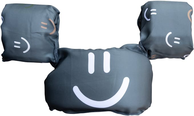Slipstop Puddle Jumper 3-6 jaar - Smiley grey