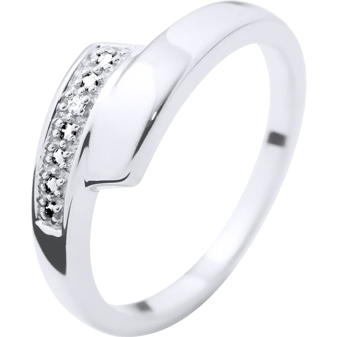 Ring Diamonds 0.010 Cts White Gold