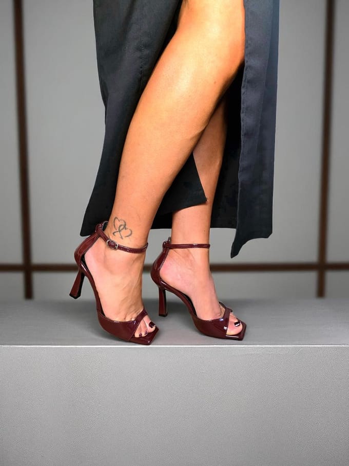 Barla Shoes Sherby - Sandalen met Hak - Bordeaux
