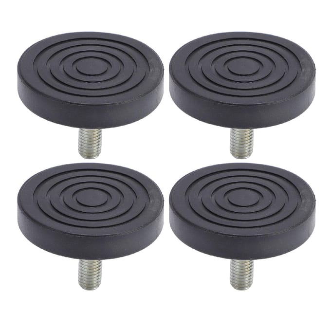 4 stuks Opschroefbare Rubberen Voetjes voor Meubels Verstelbare M10 Draad Meubelpad Poten voor Tafel Stoel