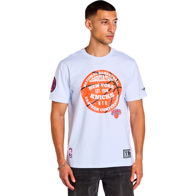 Pro Standard Knicks Day One T-shirts Heren - Wit - Maat S - Katoen Jersey