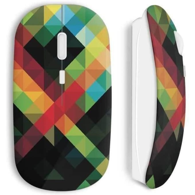 Souris sans fil - MANIACASE - Green red black yellow - USB WiFi incluse - Compatible Mac et PC