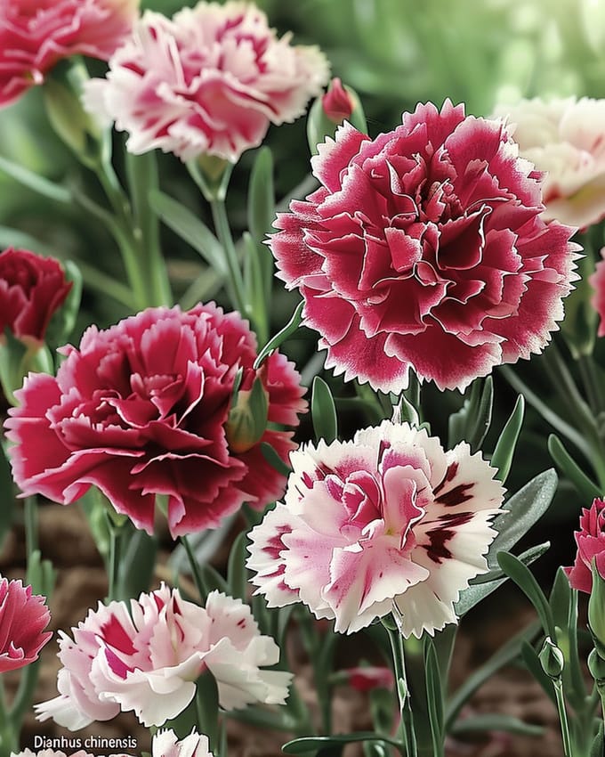 2 sets - Chinese Anjer Zaden Dianthus Chinensis Eenjarig Dubbelbloemig Gemengd