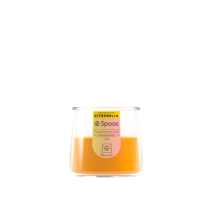 SPAAS PureLight Geurkaars Brandduur ± 33 u Levendig Geel -