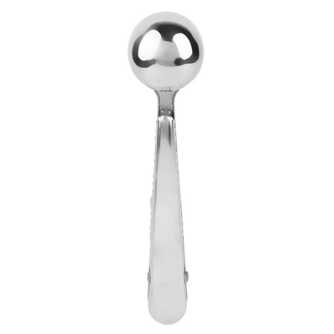 2-in-1 Roer- en Maatschep van Roestvrij Staal met Afsluitclip voor Keuken Cafe white