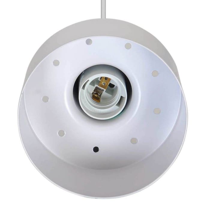 Nordlux Hanglamp Matis, wit, Ø 13 cm, metaal