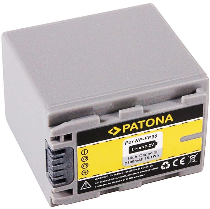 Battery for Sony NP-FP90 DCR-HC + DCR-DVD-Serie NP-FP50 NP-FP70 NPFP90