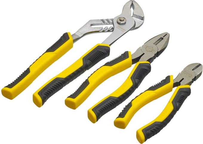 STANLEY Dynagrip Tangenset CG 3-delig Waterpomptang - STHT0-74471