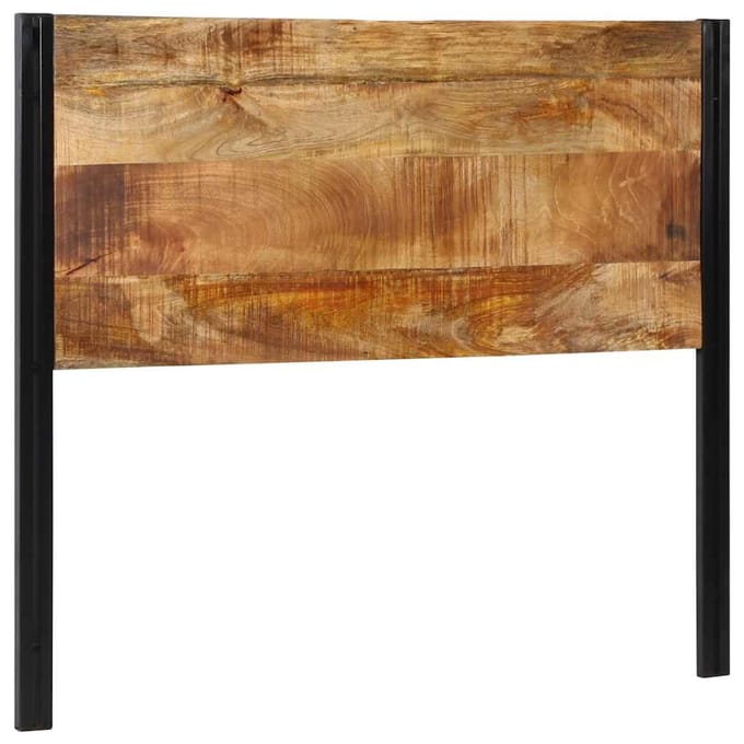 vidaXL - Hoofdeinde - 120 - cm - massief - hout - mango - en - ijzer