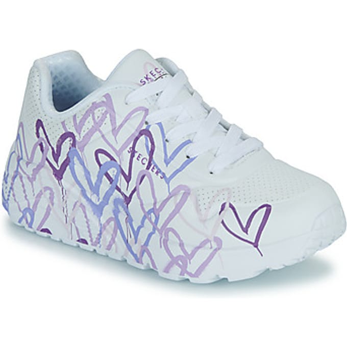 Skechers Uno Lite - Spread The Love - Meisjes Sneakers - Wit