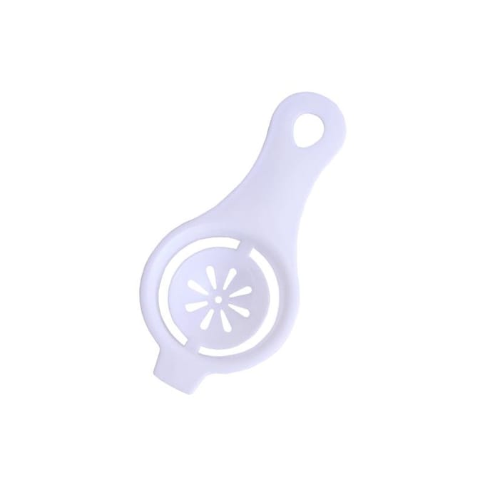 Eierfilter Plastic Eiwitafscheider Eigeel Eiwitafscheider Keuken Bakgereedschap one size wit