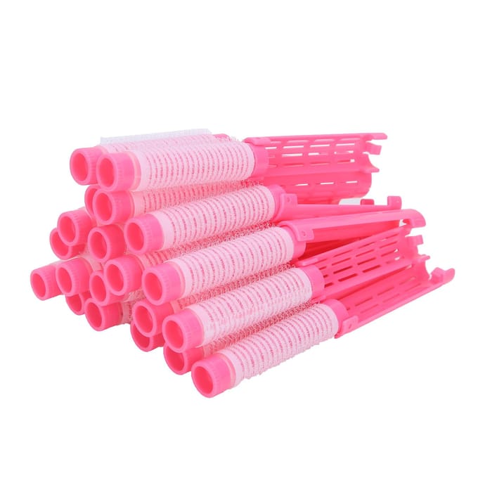 20 stuks Haar Permanent Staven Pluizige Permanent Staven Haarroller Kruller Kappersgereedschap KitRoze roze