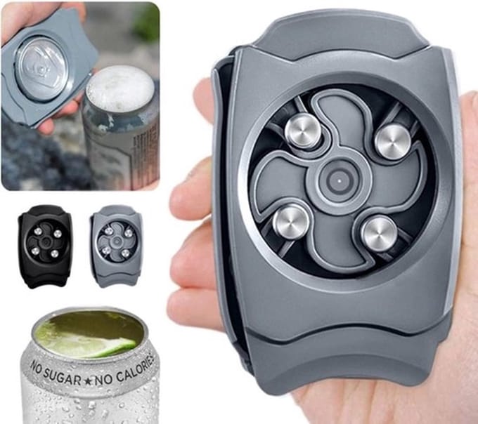 Topless Blikopenener I Blik Opener I Multi-functionele Blikopener I Can Opener I Opener Bar Tool I Grijs