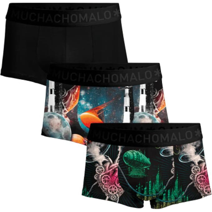 Muchachomalo Heren Trunks - 3 Pack - Maat S - 95% Katoen - Mannen Onderbroek