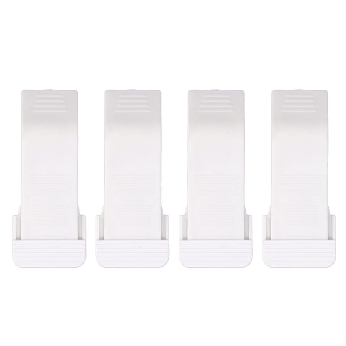 4 pièces Butée de porte cale multi-usage anti-collision élimine le bruit cale de porte pour la maison blanc