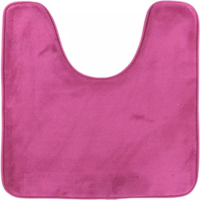 WC mat paars polyester 45 x 50 cm